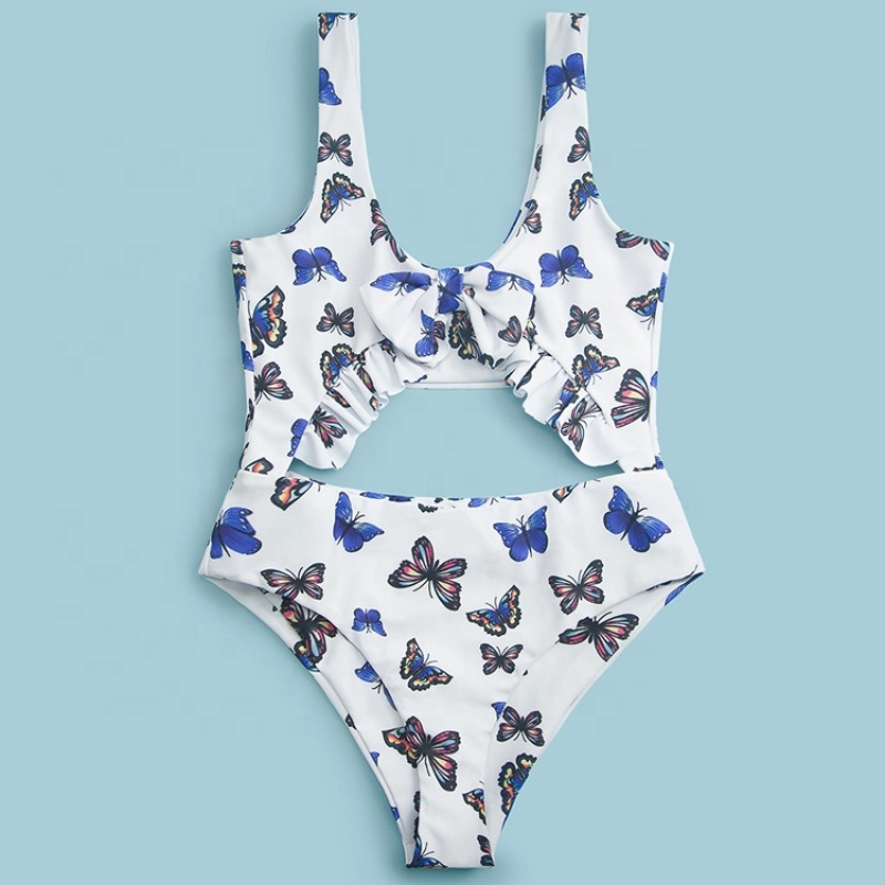 Wholesale factory long sleeve custom animal print girl bikini bathers swimwear