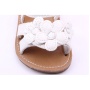 2021 cheap wholesale trendy double strap leather flower baby girl sandals