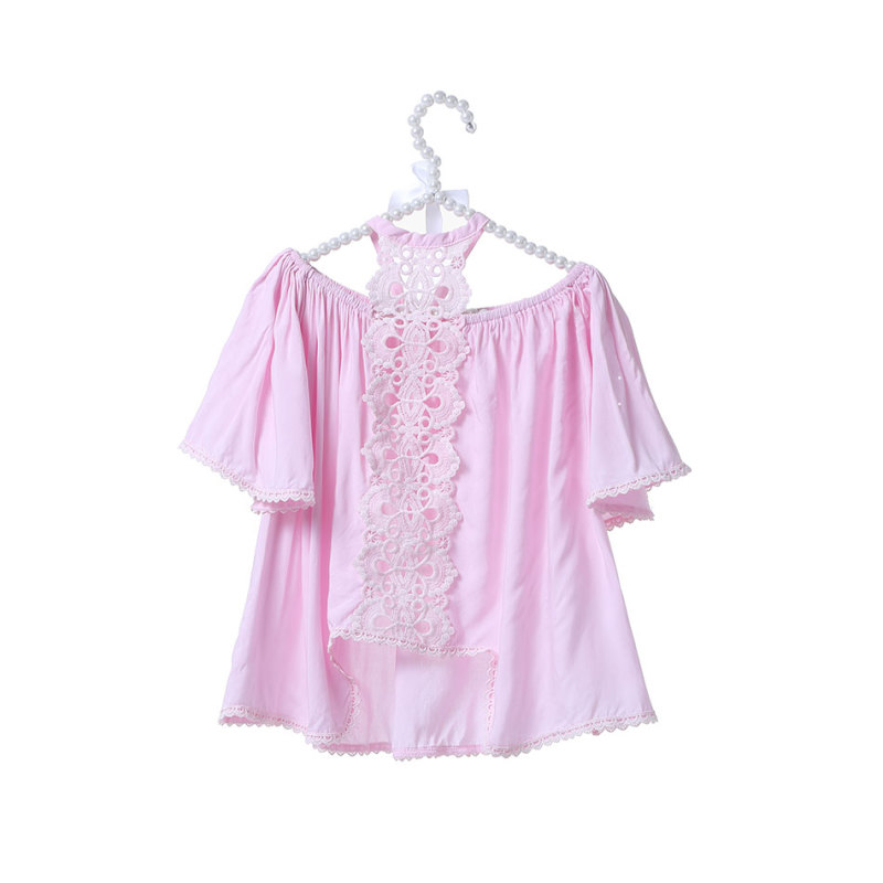 The best design for baby girl short sleeve multi solid color boutique kids clothing  top