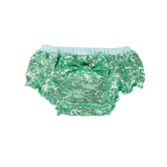 Wholesale summer baby clothing girls green sequin shorts for kids