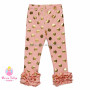 YIWU Factory Wholesale Children's Clothing pants Gold Polka Dot Toddler Leggings Triple Icing Capri