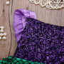 Wholesale European Designer Fashionable Clothes Baby mermaid Prints Happy Clothing Bulk for Girl of 2 6 Years