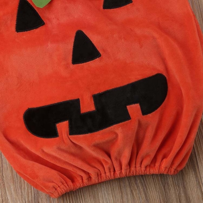 2021 sleeveless cute baby cartoon custom halloween pumpkins costume
