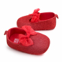 Newborn Baby Moccasin Prewaker Shoes Shiny Princess Toddler Shoes For Girl