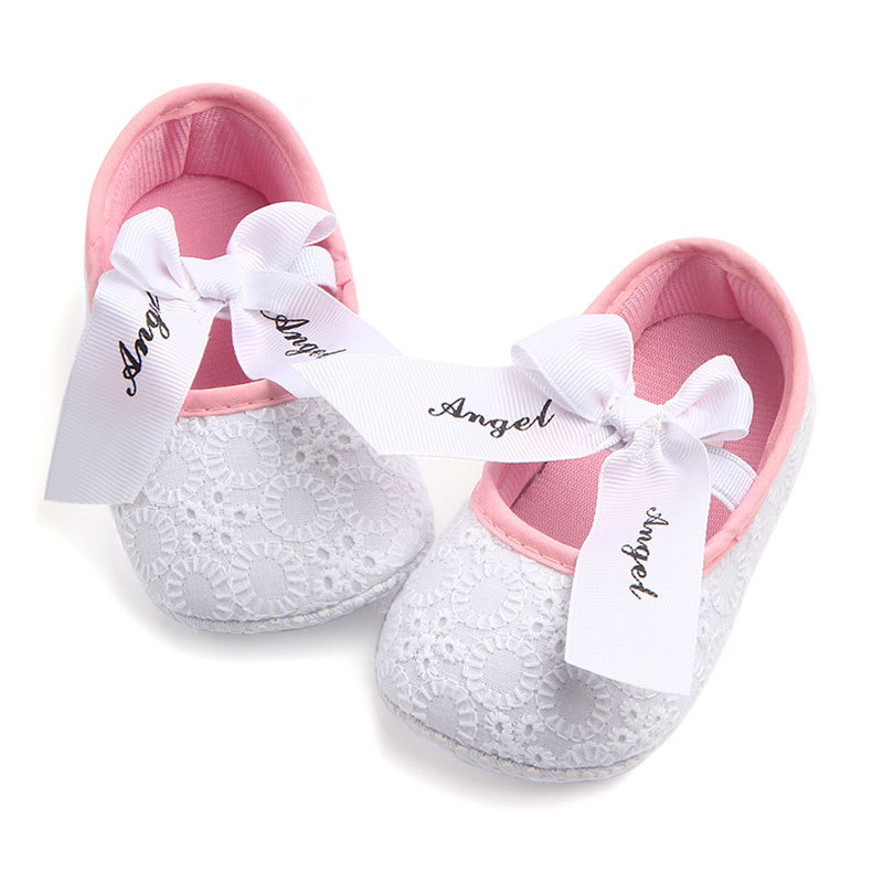 Wholesale Manufacture Newborn Cotton Baby Girl  Shoes Bow Princess Toddler Shoes