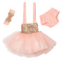 Wholesale Sequin Baby Tutu Sets And Diaper Cover With Headband 