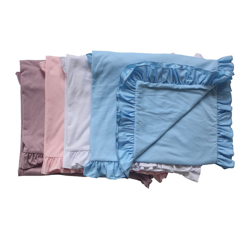 Comfortable fabric newborn pure cotton soft  skin friendly milestone baby blanket for winter