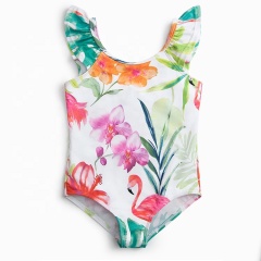 2021 cute trendy striped teen swimwear kids fruit print bikini set