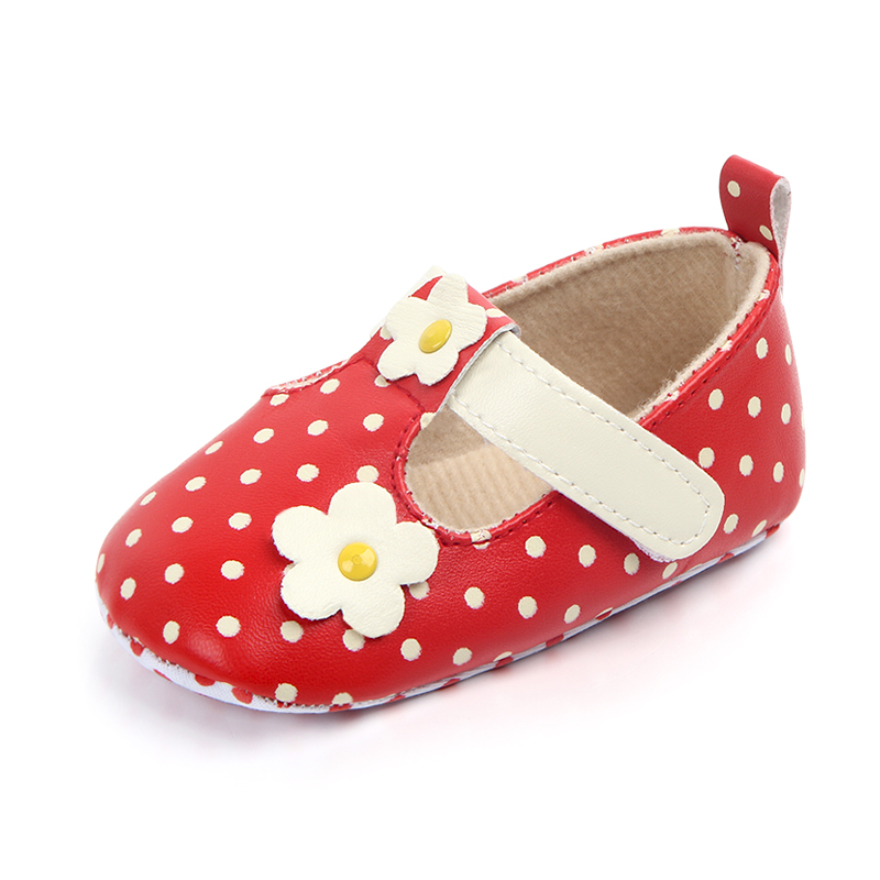 2020 New Arrival High Quality Fancy Baby Shoes Small Flower Dot Toddler Shoes For Girl