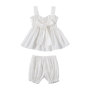 Wholesale Cotton Baby Sleeveless Suspender Top With Short Pants Kids Clothes Sets