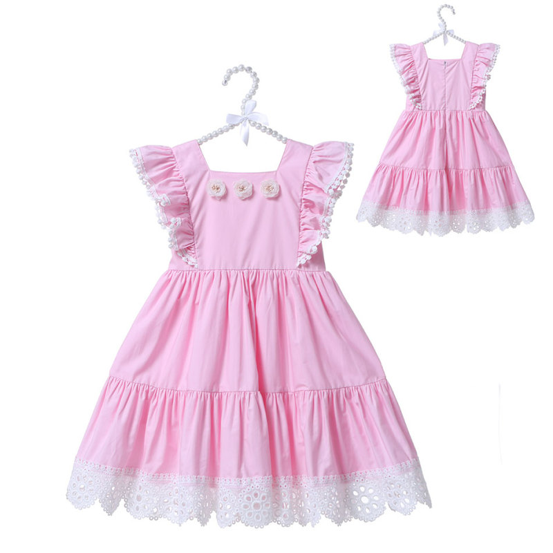 Wholesale Baby Girl Party Flower Boutique Dress 