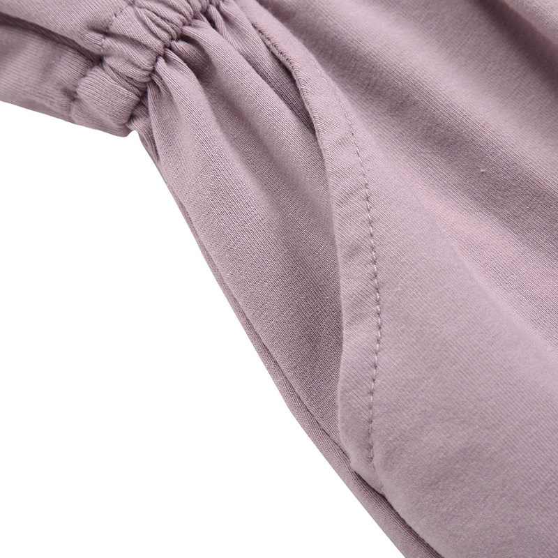 INS HOT solid pink summer toddler baby girl off shoulder jumpsuit