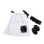 Baby Cotton Frock Design Girl Pillow Case Dress Set With Headband And Baby Shoes