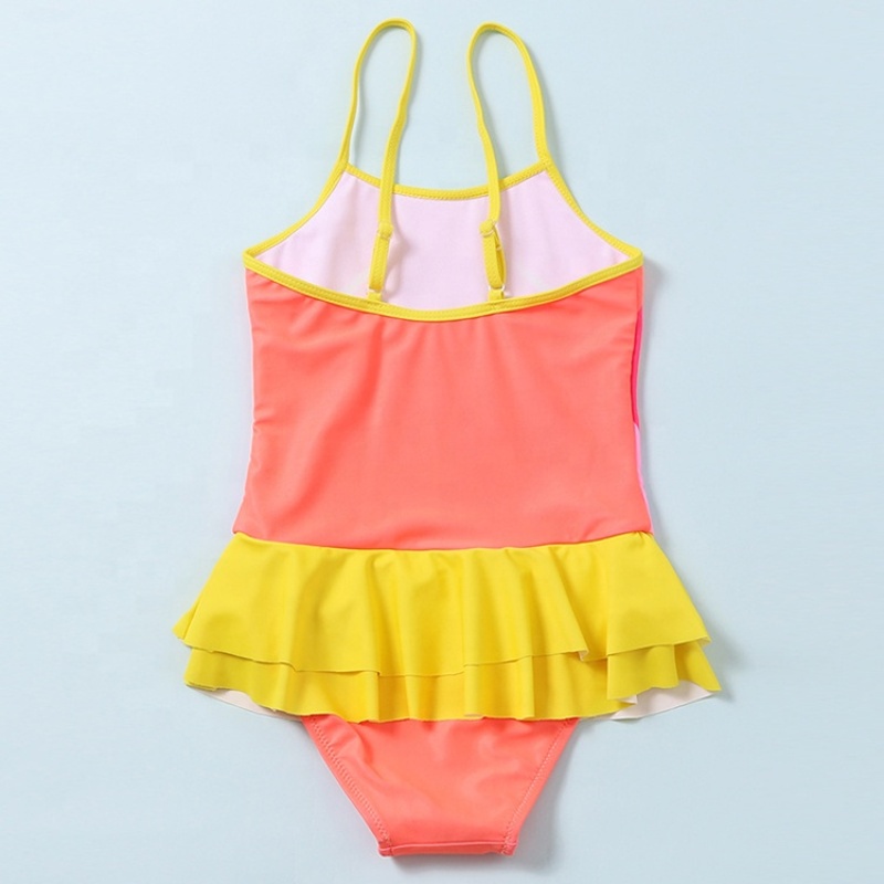 2021 swim suit pink one piece kids swimsuit unicorn swimsuit