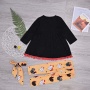 2021 thanksgiving day high quality cute baby black tassel trousers dress clothing sets