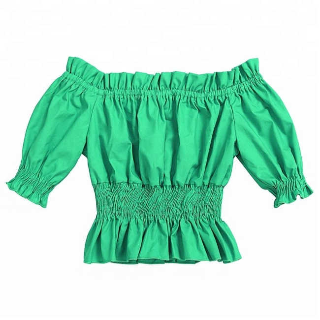 Toddler Girls Wholesale Blank T Shirts Solid Color Tunic Clothing Baby Cotton Clothes Baby Girls Top