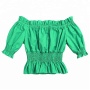 Toddler Girls Wholesale Blank T Shirts Solid Color Tunic Clothing Baby Cotton Clothes Baby Girls Top