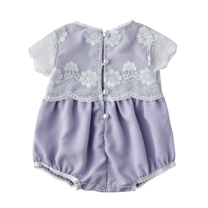 2019 Adorable bulk seersucker baby girl clothes romper  kids clothing