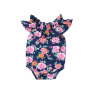 Wholesale Baby Romper Autumn And Winter Baby Clothing One-piece Cute Baby Girl Flower Ruffles Jumpsuit