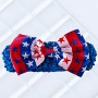 High quality usa 4th of July shoes headband romper tutus set