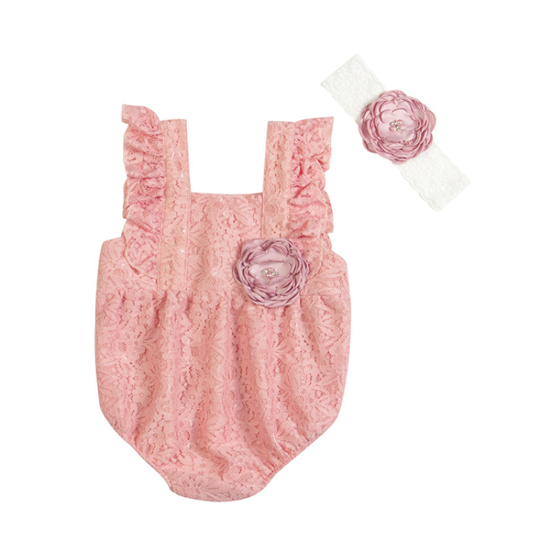 Wholesale Fancy Formal Toddler Girl Maxi Lace Dresses Set for Wedding Party