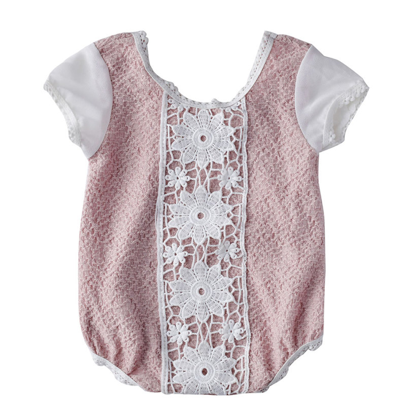 boutique newborn baby girl cute bodysuit petti short sleeve romper