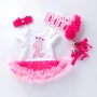 Wholesale Little Girl Birthday Party Wear Tutu Dress With Headband And Baby Shoes And Leg Warmer Set