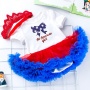 Cut USA 4th of July baby tutus skirts clothing  set