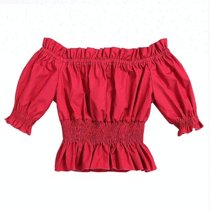 New Model Children's Tunic Top Wholesale Plain Color Toddler Girl Tops