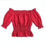New Model Children's Tunic Top Wholesale Plain Color Toddler Girl Tops