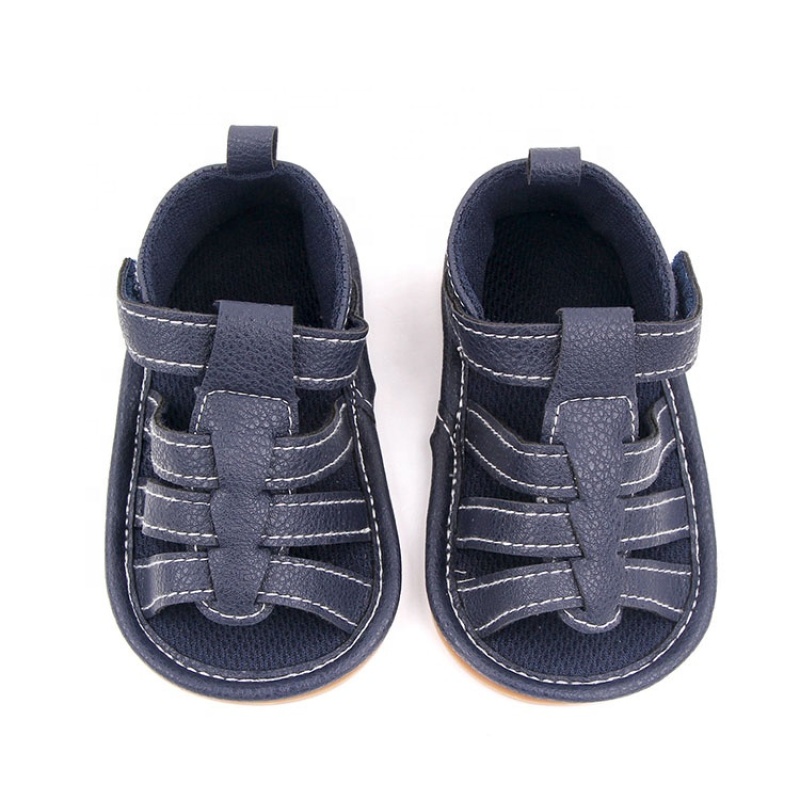 Cheap ankle-wrap baby casual shoes boys high quality leather sandals