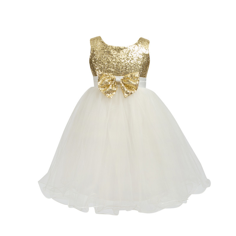 Wholesale New Design Sequin Flower Girl Dress 