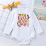 Thanksgiving day   long sleeves baby bow headband infant clothing