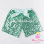 Customized boutique summer baby pants sequin shorts for children made in China
