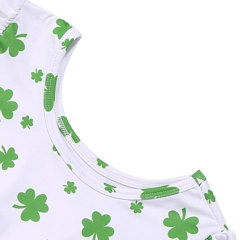 Wholesale Short Sleeve St.Patricks Day Boutique Girl Dresses