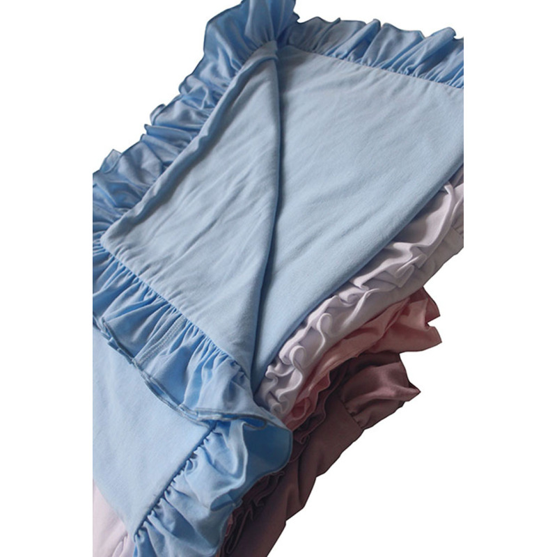 wholesale warm colorful soft skin friendly newborn wrap baby bibs swaddle blanket set