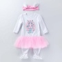 2021 fall halloween headband foot wraps tutu bow mesh dress girls jumpsuit