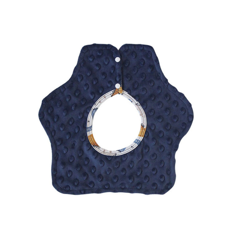 Hot selling 100% cotton safe floral reversible baby pacifier baby drool bibs