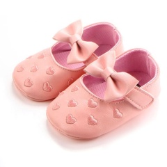 Wholesale cute designer inspired embroidered toddler shoes girl bow sandals
