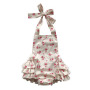 Baby stain floral cotton romper bubble romper on sale