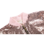 Newset girl coat with zipper sequin Jacket for Children Girls