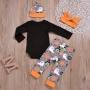 Wholesale halloween fall long sleeve baby long pants romper custom clothes