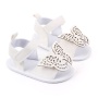 2021 summer fashion white soft sole baby shoes double strap sandals