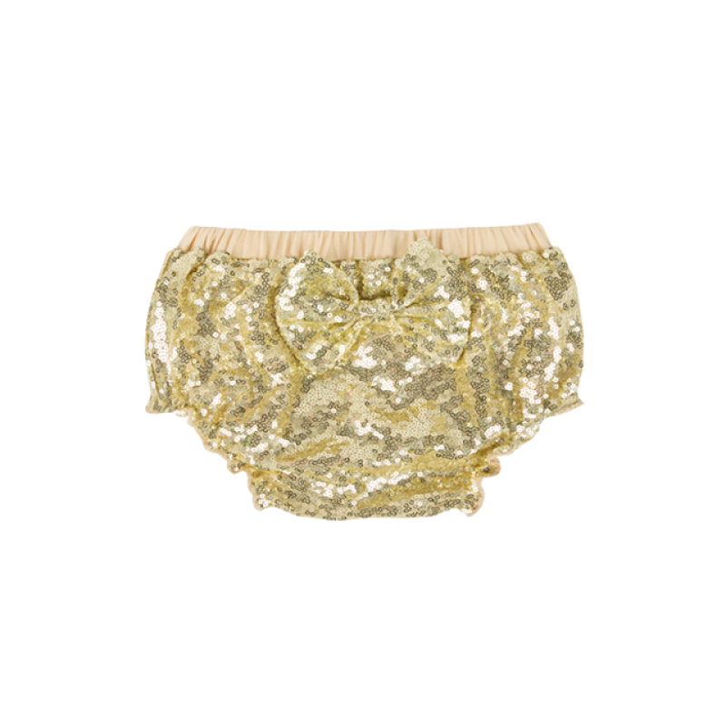 Hot sale baby girl kids bloomer cotton elastic waist sequin shorts