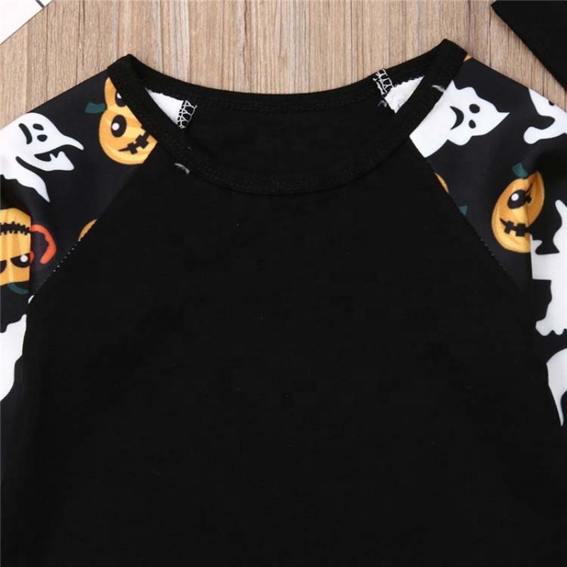 New arrival fall pumpkin black long sleeve pants baby boy toddler clothes