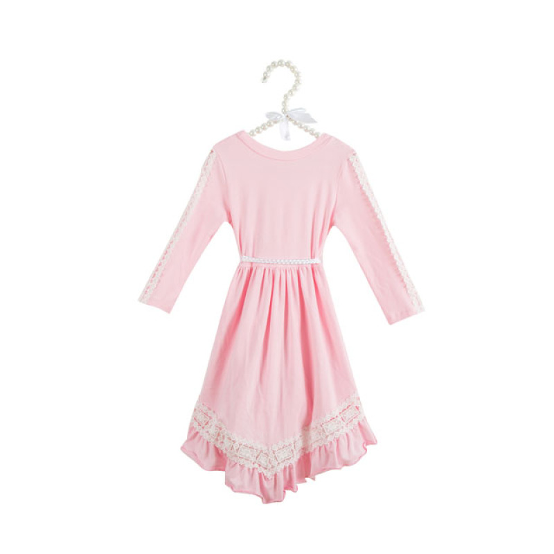 Wholesale New Design Lace Little Girl High Low Dresses