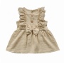Pink summer cotton toddler children baby girl wear  causal dress