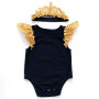 Ruffle  New born baby girls' clothing tutu skirt sets with  princess headband