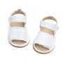 Greatsale pink white new born baby shoes double strap sandals