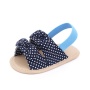 Factory direct sale customized double strap slide-on baby shoes bow sandals